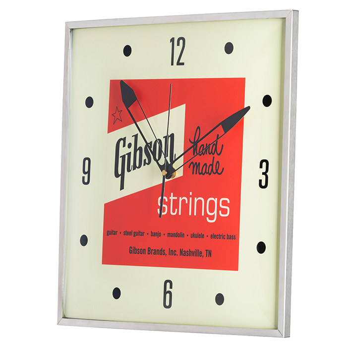 Gibson Vintage Lighted Clock "Handmade" Detail