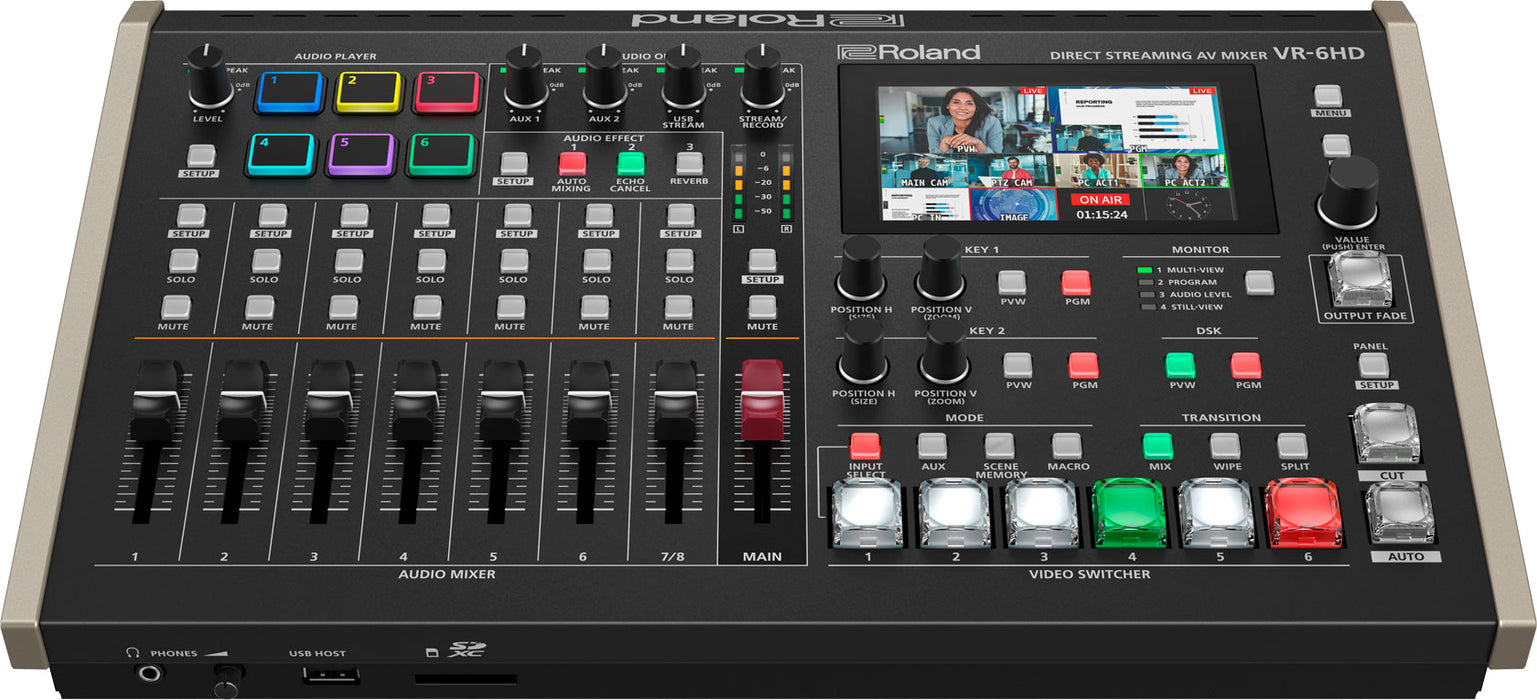 Roland VR-6HD Streaming AV Mixer
