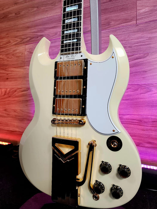 Gibson 60th Anniversary 1961 SG Les Paul Custom VOS - Polaris White - B-STOCK