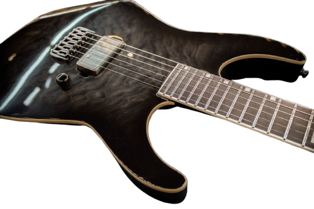 ESP E-II M-I NT QM, See-through Black Sunburst