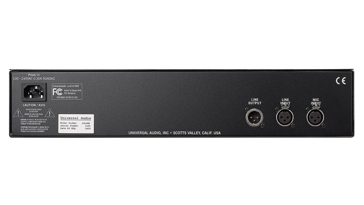 Universal Audio - La610 Mk2 Classic Preamp W/Limtr