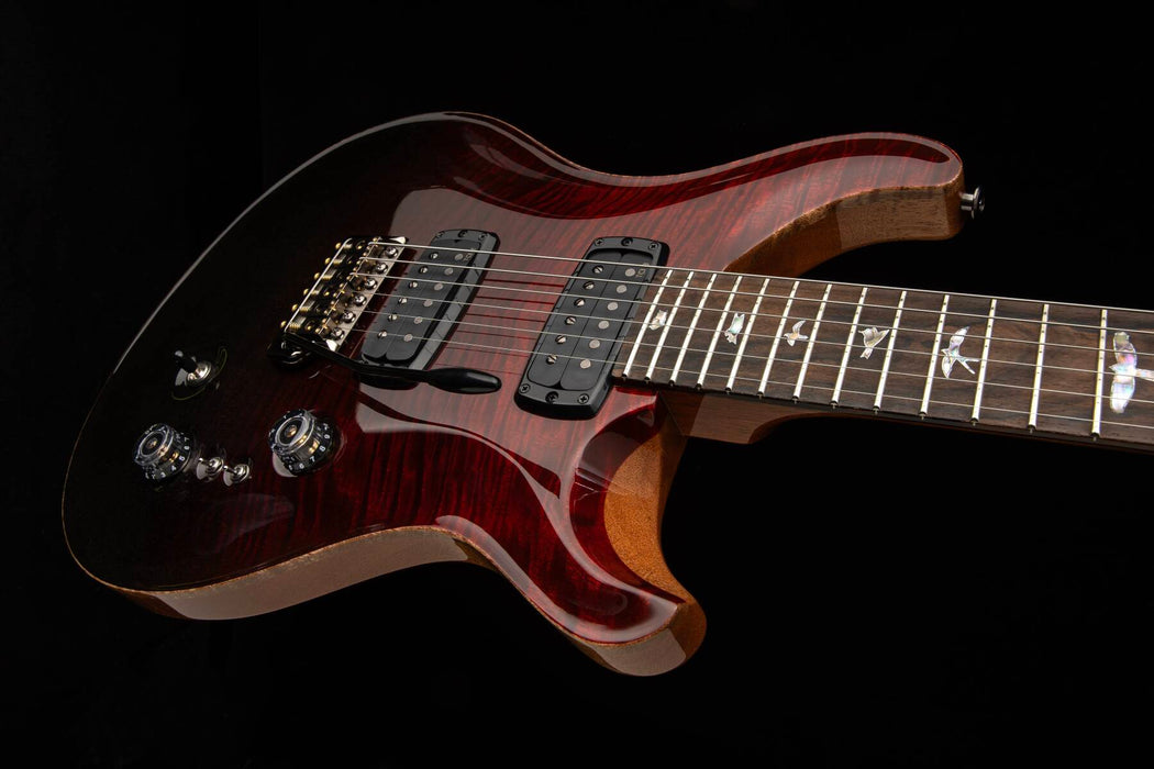 PRS Custom 24-08 Mango Top Limited Edition Electric Guitar w/Hardshell Case, Fire Red/Grey Black Fade