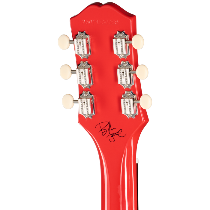 Epiphone Billie Joe Armstrong Les Paul Junior Guitare électrique avec étui rigide Rouge radiant