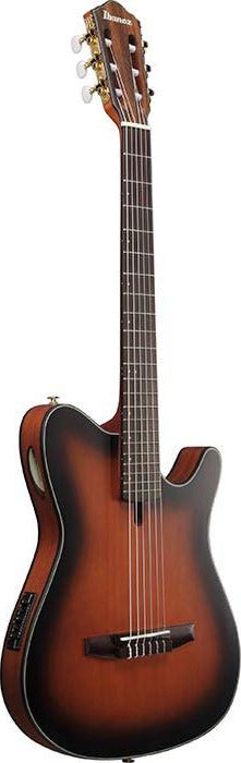 Ibanez Thinline Nylon Acoustic-Electric Guitar Brown Sunburst