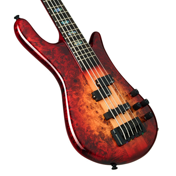 Spector Euro 5 Custom, Natural Red Burst Gloss