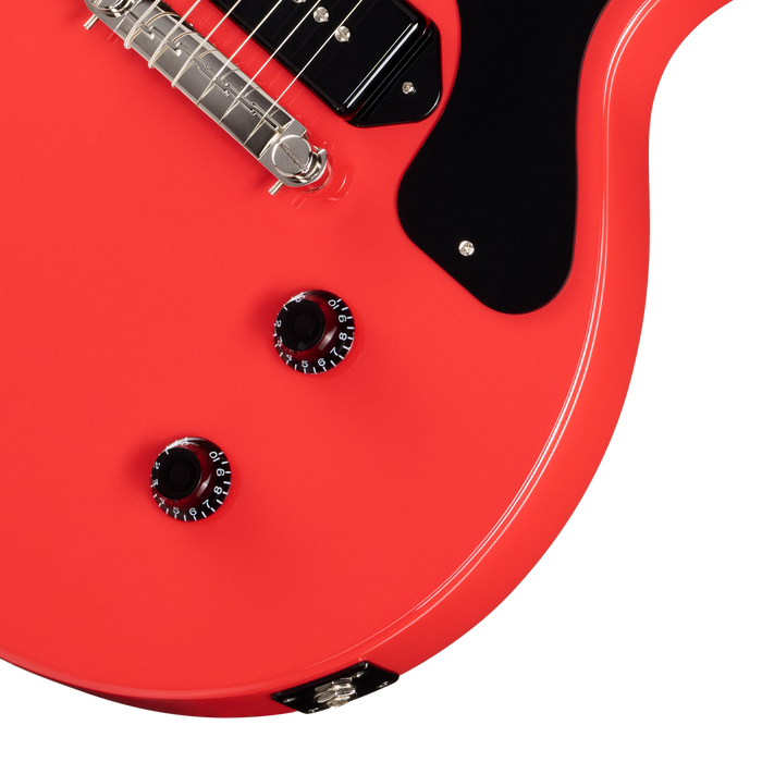 Epiphone Billie Joe Armstrong Les Paul Junior Guitare électrique avec étui rigide Rouge radiant