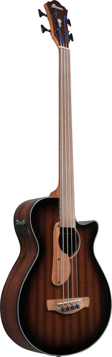 Ibanez AEGB24FE Acoustic Bass Guitar, Mahogany Sunburst High Gloss