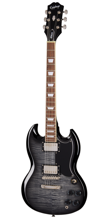 Epiphone SG Tribute Plus Electric Guitar, Translucent Ebony
