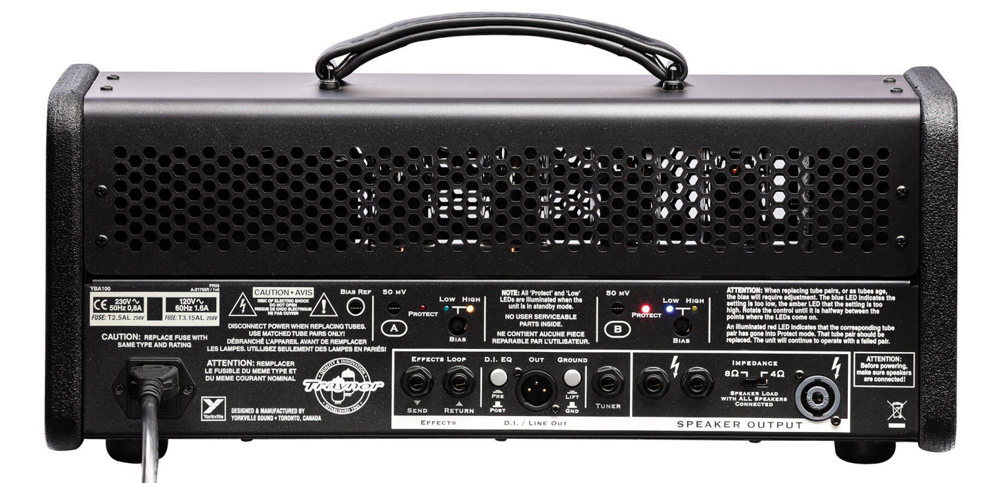 Traynor YBA100 Tube Bass Head - 100 Watts