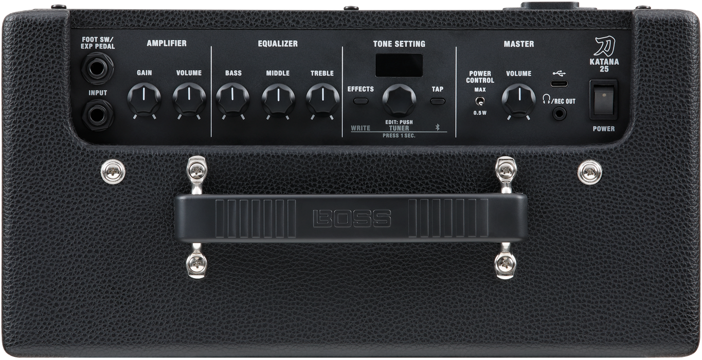 Boss Katana 25 Watt Combo Amplifier, Black