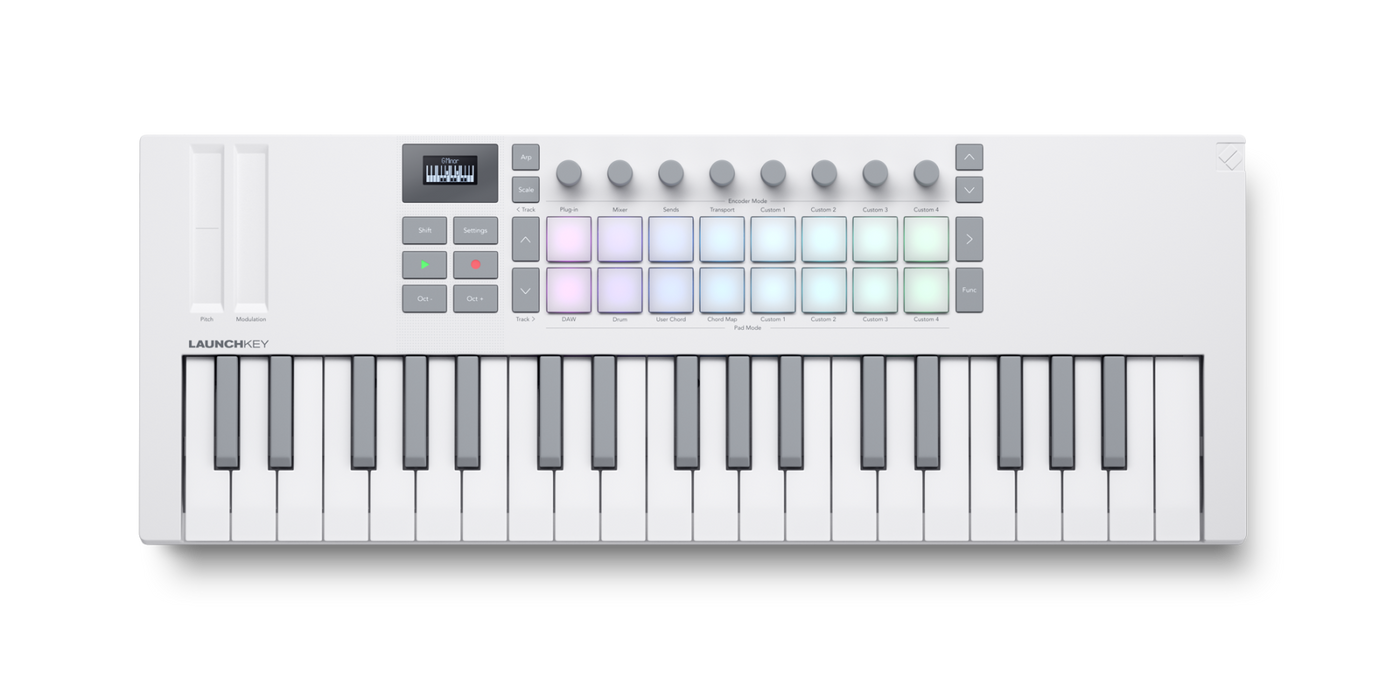 Novation 4Th Gen Compact 37-Key MIDI Keyboard, White