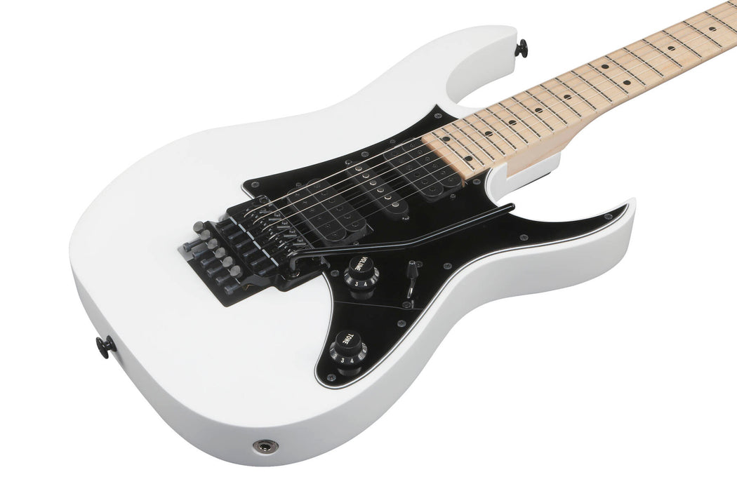 Ibanez RG550WHF Genesis Collection RG Series 6-String Electric Guitar, White Flat