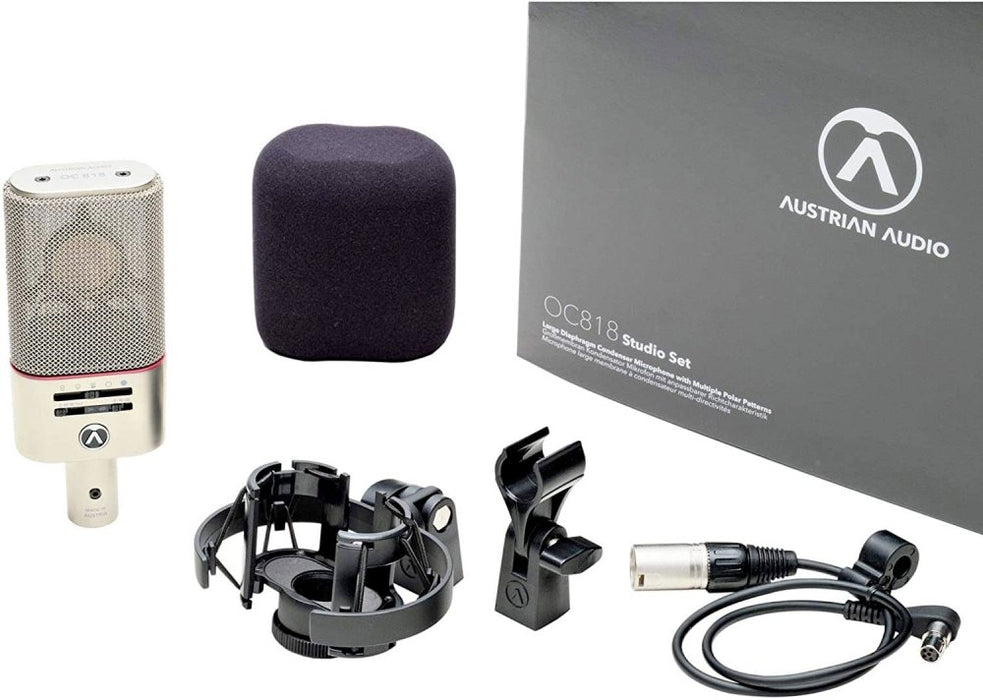 Austrian Audio OC818 Large-Diaphragm Condenser Microphone Studio Set