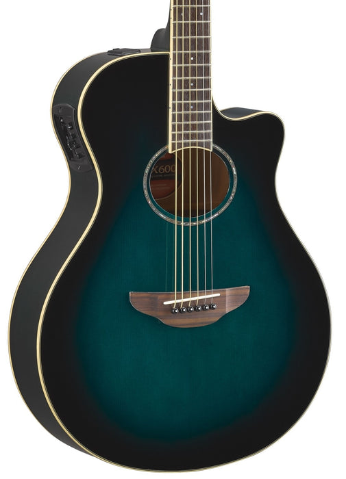 Yamaha APX600 Acoustic Electric Guitar, Oriental Blue Burst