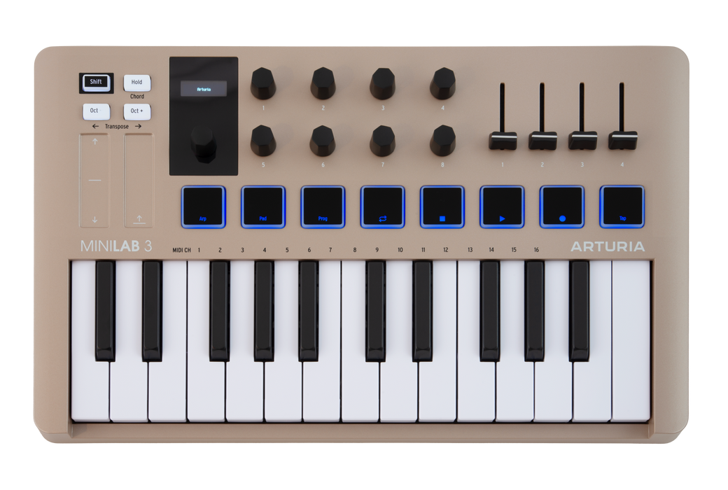 Arturia Limited Edition Portable 25-Key MIDI Controller, Champagne