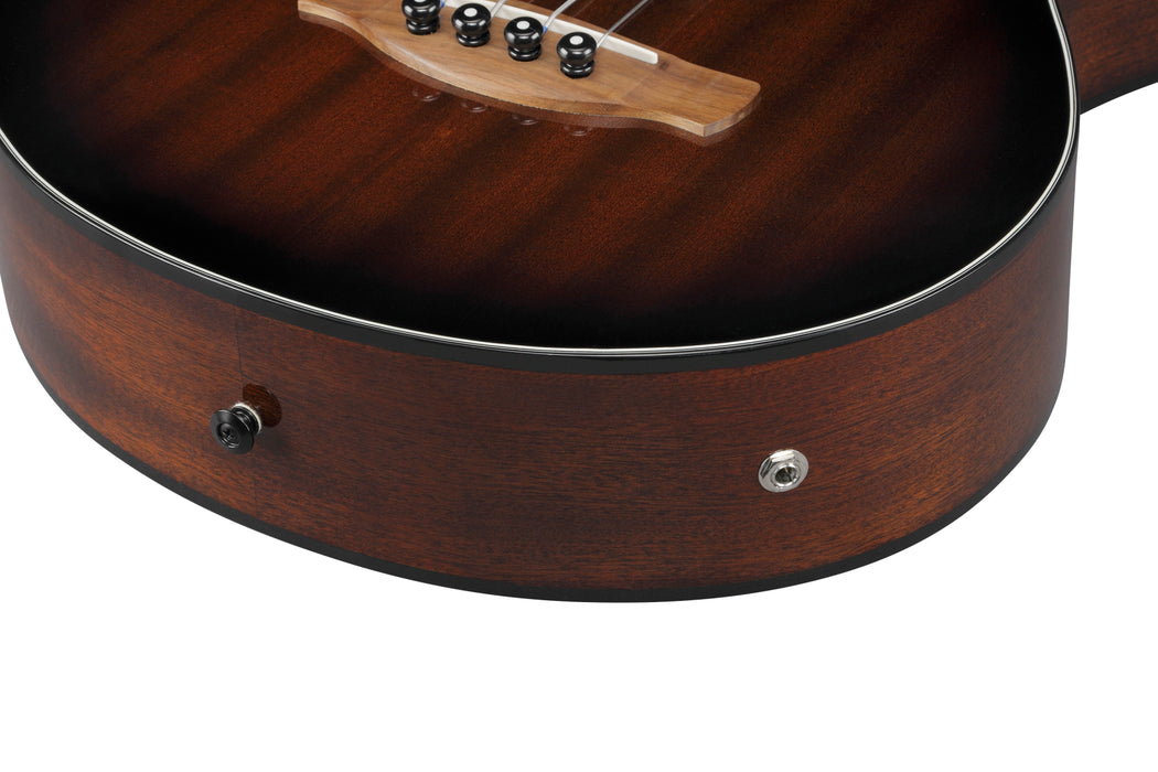 Ibanez AEGB24FE Acoustic Bass Guitar, Mahogany Sunburst High Gloss