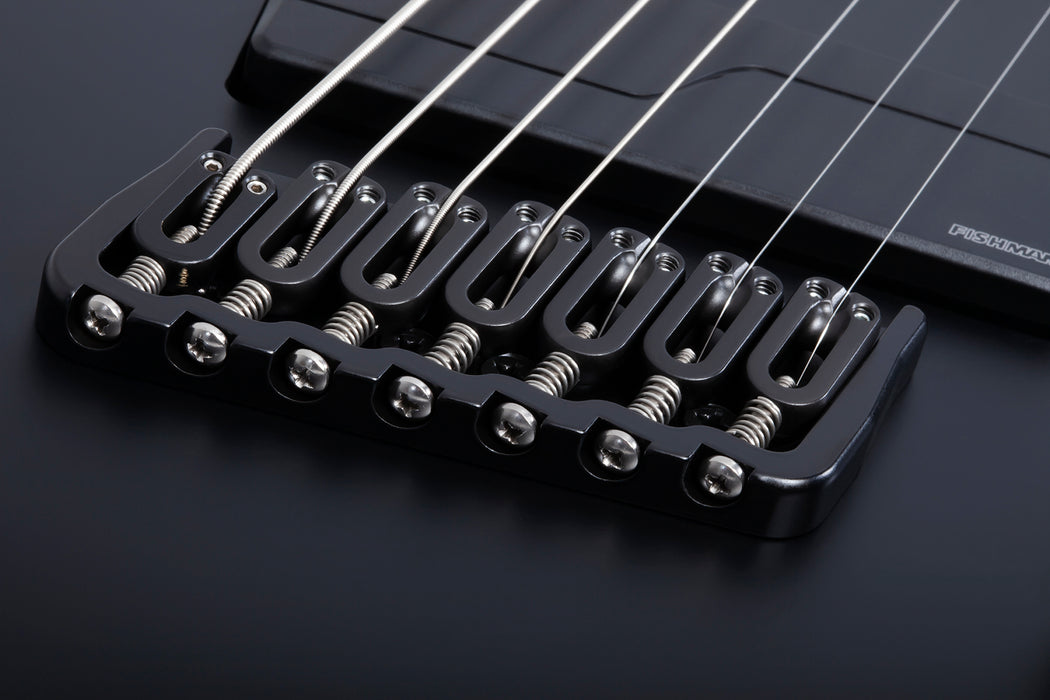 Schecter C-7 Multiscale SLS Elite Evil Twin Electric Guitar, Satin Black