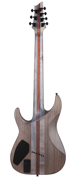 Schecter C-7 Multiscale SLS Elite Evil Twin Electric Guitar, Satin Black