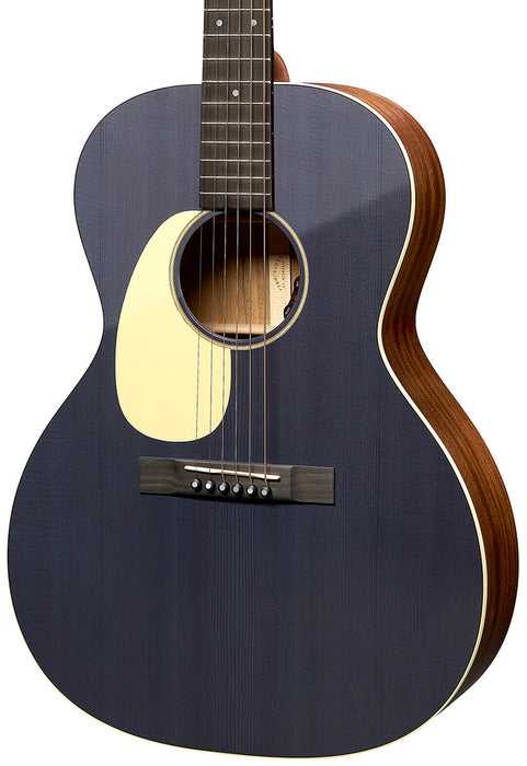 Martin Left-Handed Acoustic Guitar 00L-16E, Blue Denim w/Softshell