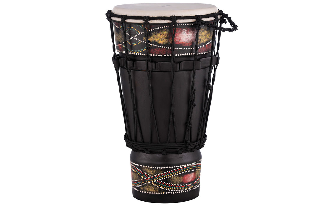 Pearl Rope Tuned Wood Painted Ashiko Drum, 12"x22"