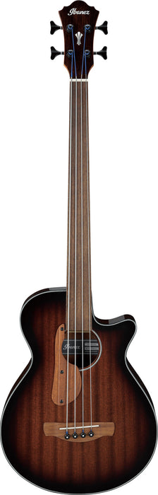 Ibanez AEGB24FE Acoustic Bass Guitar, Mahogany Sunburst High Gloss
