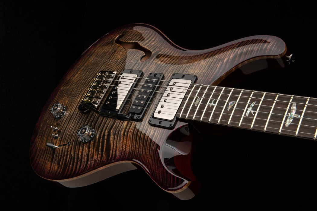 PRS Special Semi-Hollow Mango Top Limited Edition Electric Guitar w/Hardshell Case, Charcoal Purple Burst