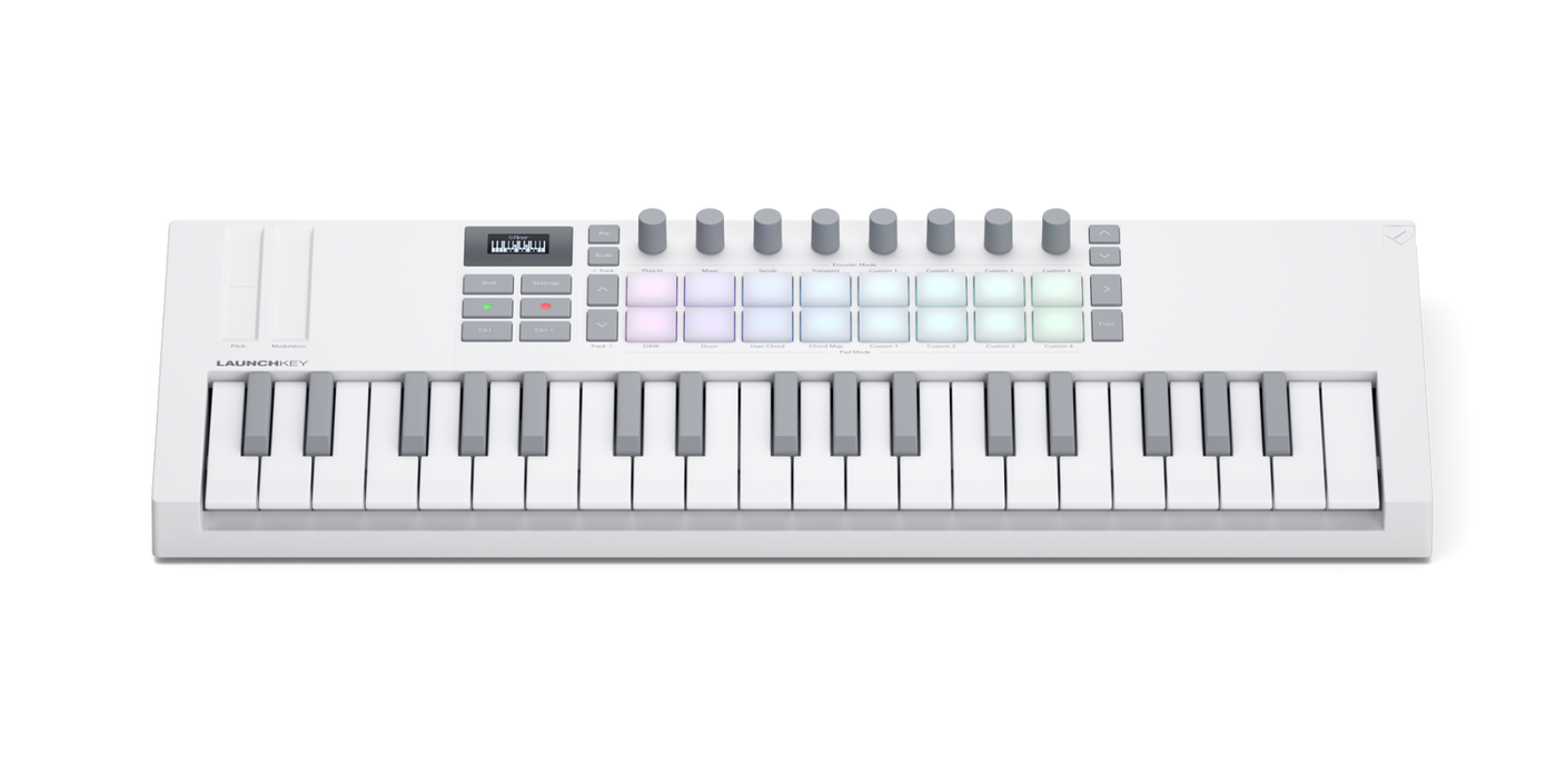 Novation 4Th Gen Compact 37-Key MIDI Keyboard, White