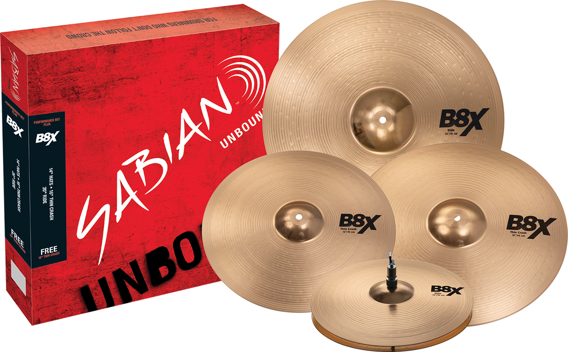 Sabian 45003XG B8X Performance Set Plus