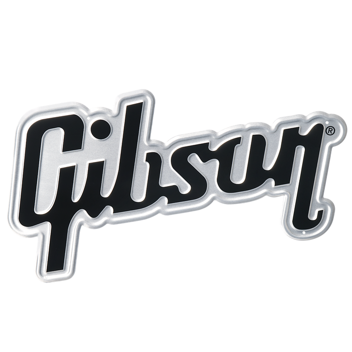 Gibson Logo Tin Sign - Black