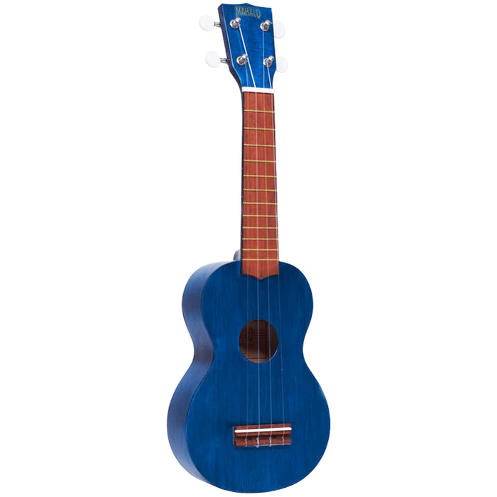 Mahalo Ukuleles Kahiko "K" Series Soprano Ukulele - Transparent Blue