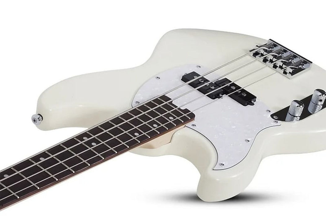 Schecter Banshee Bass Left-Handed Olympic White