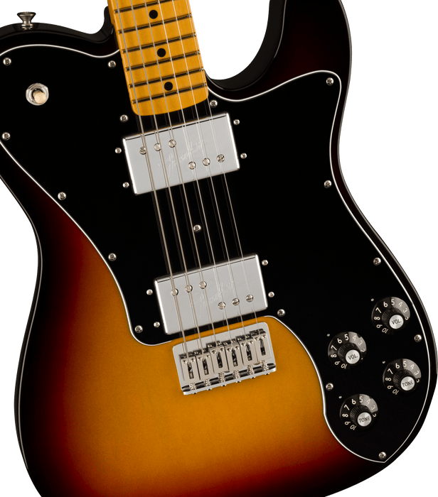Fender American Vintage II 1975 Telecaster Deluxe, Maple Fingerboard - 3-Color Sunburst