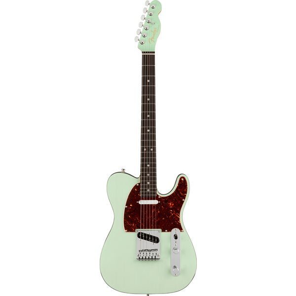 Fender American Ultra Luxe Telecaster, Rosewood Fingerboard - Transparent Surf Green