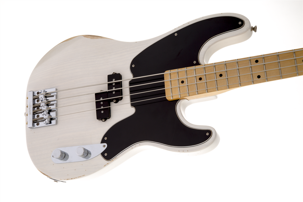 Fender  Mike Dirnt Road Worn Precision Bass, Maple Fingerboard - White Blonde