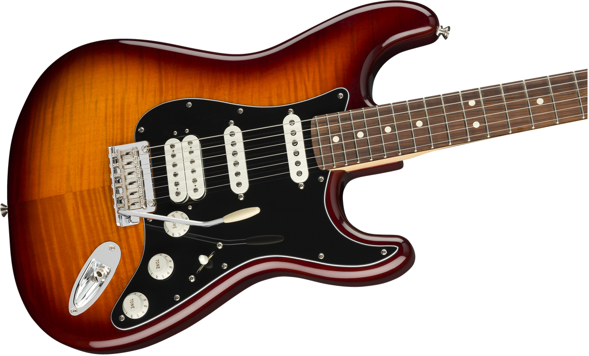 Fender Player Stratocaster HSS Plus Top, Pau Ferro Fingerboard - Tobacco Sunburst