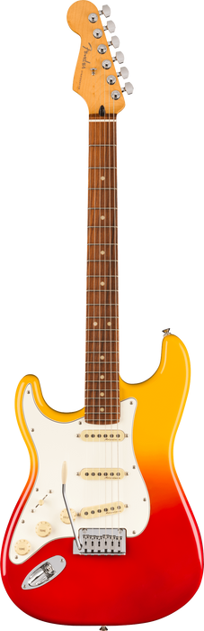 Fender Player Plus Stratocaster, Left-Hand, Pau Ferro Fingerboard- Tequila Sunrise