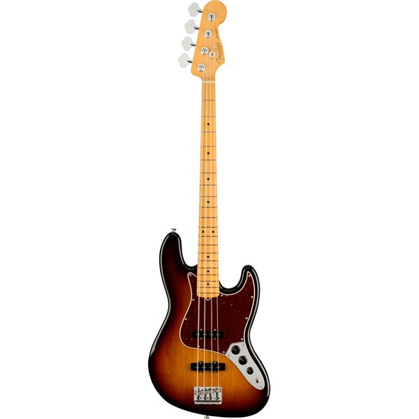 Fender American Professional II Jazz Bass, Maple Fingerboard - 3-Color Sunburst