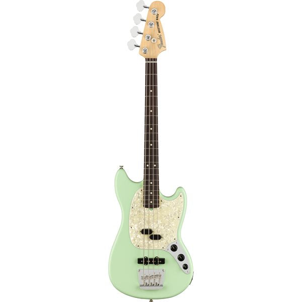 Fender American Performer Mustang Bass, Rosewood Fingerboard - Satin Surf Green