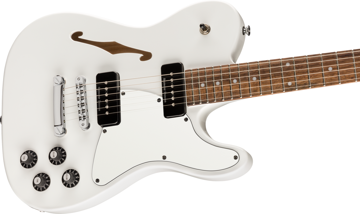 Fender Jim Adkins JA-90 Telecaster Thinline, Laurel Fingerboard - White