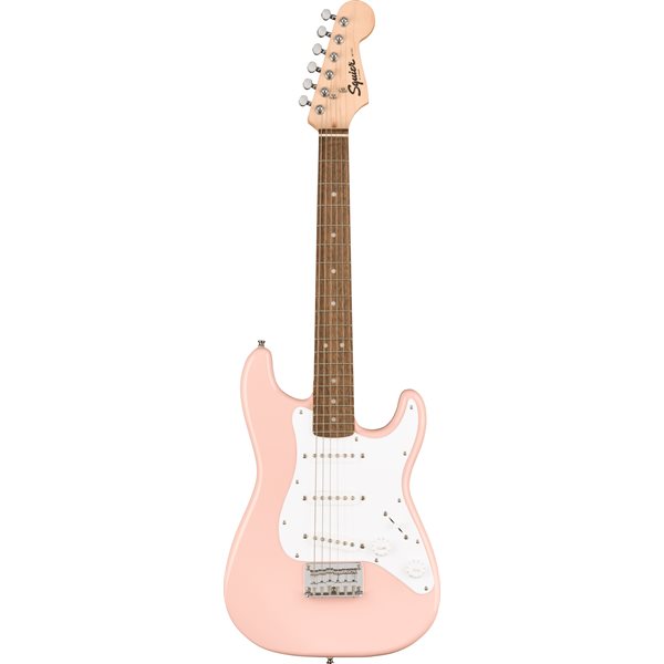Squier Mini Stratocaster, Laurel Fingerboard - Shell Pink