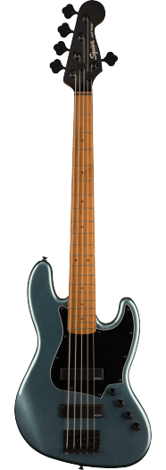 Squier Contemporary Active Jazz Bass HH V, Roasted Maple Fingerboard - Gunmetal Metallic