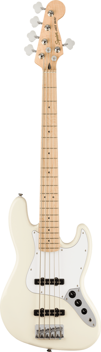 Squier Affinity Series Jazz Bass V, Maple Fingerboard - Olympic White