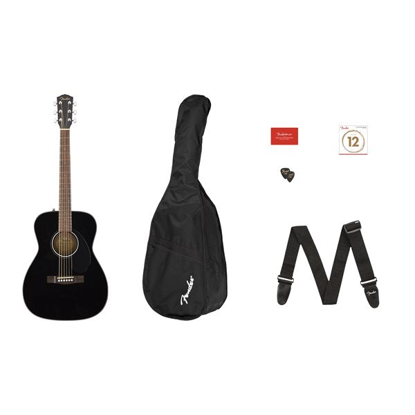 Fender Acoustic CC-60S Concert Pack V2, WN  Blk