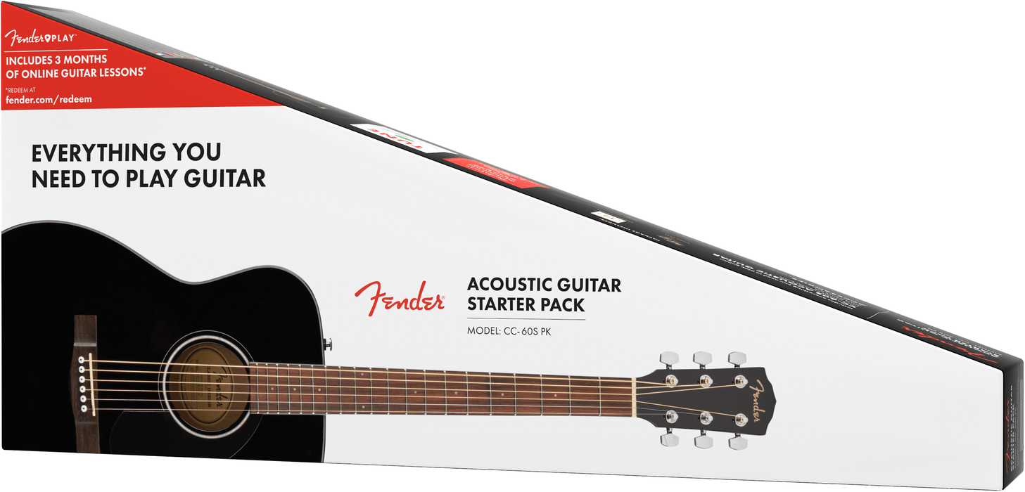 Fender Acoustic CC-60S Concert Pack V2, WN  Blk