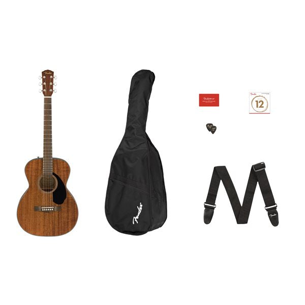 Fender Acoustic CC-60S Concert Pack V2, WN - All Mahogany