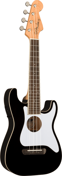 Fender Fullerton Strat Concert Ukulele - Black