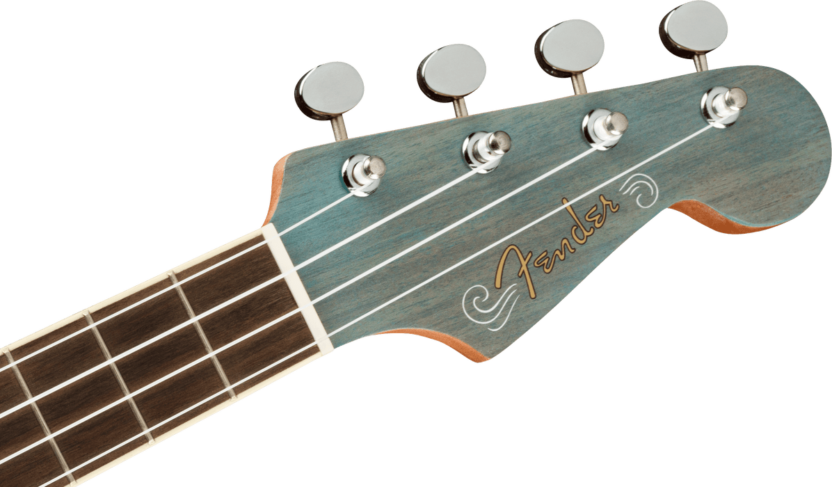 Fender Ukulele Dhani Harrison, Walnut Fingerboard - Turquoise
