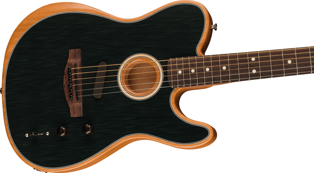 Fender Acoustasonic Player Telecaster, Rosewood Fingerboard - Brushed Black