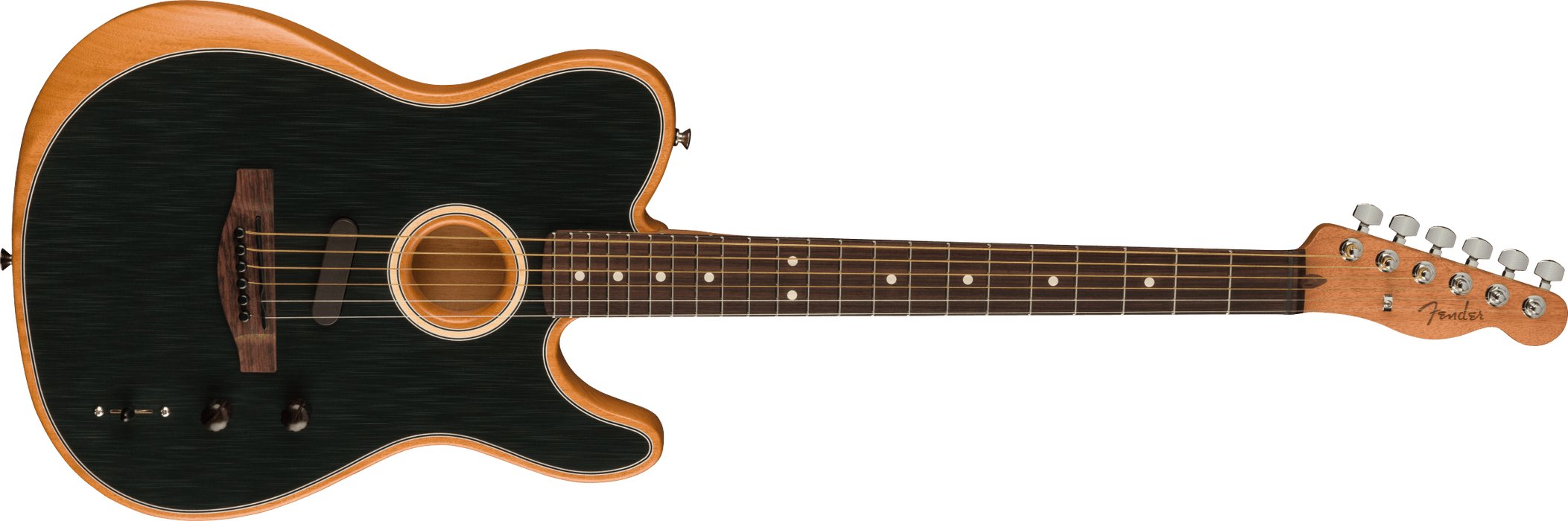 Fender Acoustasonic Player Telecaster, Rosewood Fingerboard - Brushed Black
