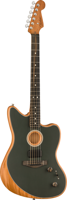 Fender American Acoustasonic Jazzmaster, Ebony Fingerboard - Tungsten